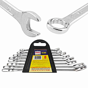 Набор ключей комбинированных 8пр. (6, 8, 10, 12, 13, 14, 17, 19мм)(WMC-5086) WMC TOOLS