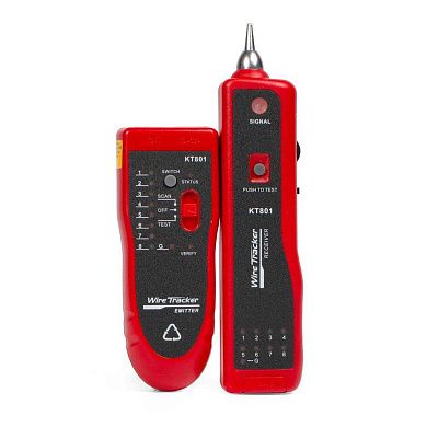 LAN-тестер кабельный с тон-генератором KT 801 серия PROLINE (86213) КВТ