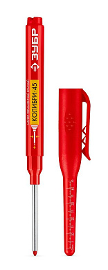 Маркер перм., красный, ø3 мм, L=45мм, для отверстий "Колибри-45" (06339-3) ЗУБР