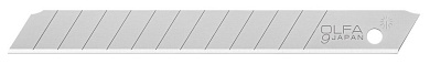 Лезвие для ножа сегментированное 9мм, 13 сегментов, 50шт, в боксе (OL-AB-50) OLFA