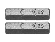 Бита HEX H6х25мм 1/4" (2шт.) AlSl S2 (YT-77923) YATO