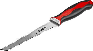 Выкружная мини-ножовка для гипсокартона 150 мм, 17 TPI (1.5 мм), пласт. рукоятка (15178_z01) ЗУБР