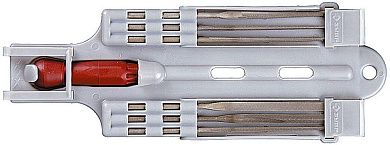 Набор : Надфили с пласт. ручкой, с подвеской, 140мм, 6шт (4-16055-H6) ЗУБР