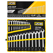 Набор ключей комбинированных 25пр. (6-28, 30, 32мм),на полотне (JCB-5261P) JCB