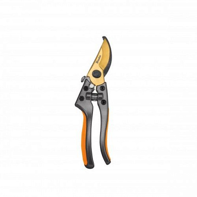 Секатор для обрезки веток до 15мм V-SERIES сталь SK5, gold (KT-V1022) BRADAS