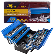 Набор инструментов 83пр. 1/4", 1/2" (6гр.)(KT-4087C) KINGTUL