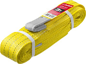 Строп текстильный петлевой, желтый, г/п 3 т, длина 3м "СТП-3/3" (43553-3-3) ЗУБР