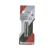 Биты крестообразные PZ2х50мм 1/4" S2 (2шт) (HD-77886) H-D