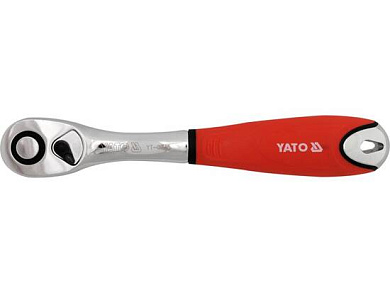 Трещотка 1/2", 72 зуб. (крас.) CrV6135 (YT-0735) YATO