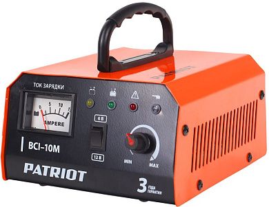 Устройство зарядное BCI-10M (6/12В 10А 220В для WET/AGM/GEL/EFB) PATRIOT / IMPERIAL