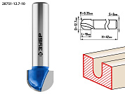 Фреза пазовая галтельная, D= 12,7мм, раб. длина-10мм, радиус-6,35мм, хв.-8 мм (28751-12.7-10) ЗУБР