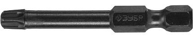 Биты "ПРОФИ" TORX, тип хвостовика E 1/4", T30, 50мм, 2шт, на карточке (26025-30-50-S2) ЗУБР