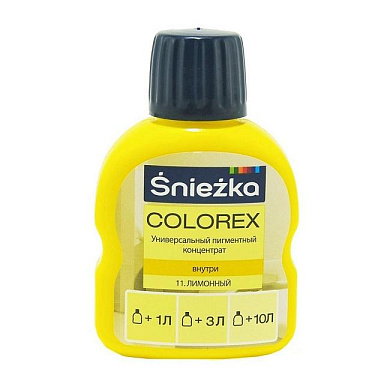 Краситель Colorex Sniezka №11 лимонный, 0.10л