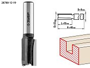 Фреза пазовая прямая, D=12 мм, рабочая длина-19 мм, хв.-8 мм (28780-12-19) ЗУБР