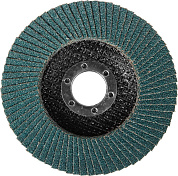Круг лепестковый 115х22.23 мм для металла, циркониевый, P40, тип КЛТ1 (36595-115-40) ЗУБР