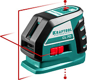Нивелир лазерный CL-70, 20м/70м, IP54, точн. +/-0,2 мм/м, питание 4хАА, в коробке (34660) KRAFTOOL