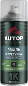 Эмаль структурная для пластика - Черная мелкая - аэр. 520мл №4 (ATP-A07584) AUTOP
