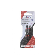 Биты крестообразные PH1+PH2+PH3+PH4х25мм ударные 1/4" S2 (4шт) (HD-77878B) H-D