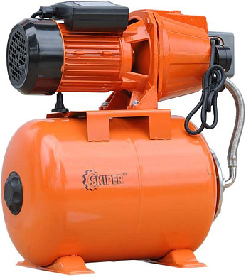 Станция водоснабжения автоматическая Skiper JET120 (1300 Вт, 3600 л/ч, 24 л, чугун), SKIPER