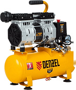 Компрессор DLS650/10 безмаслянный малошумный 650 Вт, 120 л/мин,ресивер 10 л Denzel
