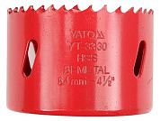 Коронка биметаллическая 46мм L40мм (5/8", HSS M3)(YT-3322) YATO