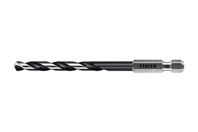 Сверло по металлу ц/х 5.5х52х116 мм, HSS, хв. HEX 1/4", класс A1 "IMPACT READY" (29603-5.5) STAYER