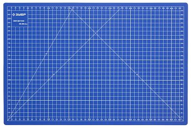 Коврик защитный, непрорезаемый, 3мм, цвет синий, 450х300мм "ЭКСПЕРТ" (09902) ЗУБР