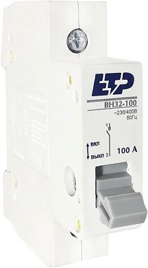 Выключатель нагрузки ВН32-100 (230/400В 1P 100А 12кА) 12315 ETP