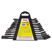 Набор ключей комбинированных 12 пр. (6-15,17,19мм)(WMC-5124MP BLACK) WMC TOOLS