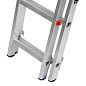 Лестница алюмин., 3х14 ступ, трехсекц., 7010мм, слож.3967х445х180мм, (97824) СИБРТЕХ фото7