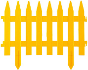 Забор декоративный "КЛАССИКА", 28x300см, желтый (422201-Y) Grinda