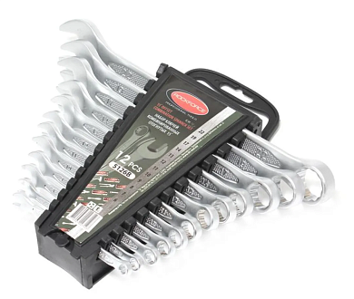 Набор ключей комбинированных 12пр. (6.8.10.12-19, 22мм)(RF-5126B) RockFORCE