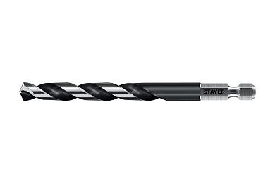 Сверло по металлу ц/х 8.0х75х117 мм, HSS, хв. HEX 1/4", класс A1 "IMPACT READY" (29603-8) STAYER