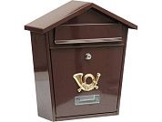 Ящик металлический почтовый 380х320х105мм коричневый (78582) VOREL