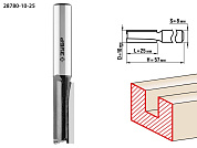 Фреза пазовая прямая, D=10 мм, рабочая длина-25 мм, хв.-8 мм (28780-10-25) ЗУБР