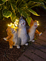 Фигура садовая ЧУДЕСНЫЙ САД 208 "Веселые коты" с LED подсветкой, на солнеч.батарее, полирезина фото2
