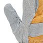 Перчатки спилковые комбинированные усиленные, утолщенные, размер XL, иск. мех (679032) СИБРТЕХ фото4