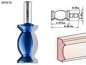 Фреза кромочная фигурная №9, D= 32мм, рабочая длина-57,2мм, хв.-12 мм (28720-32) ЗУБР