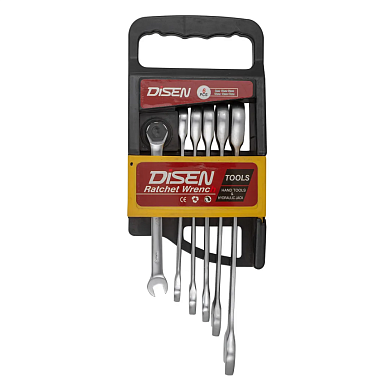 Набор ключей трещоточных 6пр.(8,10,12,13,14,17мм)(DSH1505) DISEN