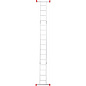 Лестница-трансформер алюм. шарнирная NV2320 (4х4 ступ. 219/452см, 13.1кг) Новая Высота фото4