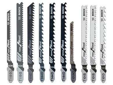 Набор пилок для лобзика по дереву Wood (10шт.)(2 607 011 169) BOSCH