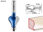 Фреза кромочная фигурная №7, D= 32мм, рабочая длина-38,1мм, хв.-12мм, d-16мм (28718-32) ЗУБР