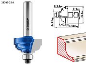 Фреза кром. калев. №7, D= 25,4мм, раб. дл.-12,7мм, рад.-4,8мм, хв.-8мм, d-9,5мм (28709-25.4) ЗУБР