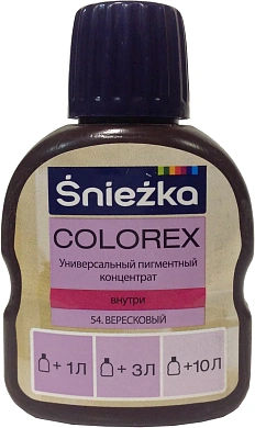 Краситель Colorex Sniezka №54 вересковый, 0.10л
