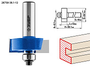 Фреза фальцевая, D= 38,1мм, рабочая длина-13мм, хв.-12мм, d-12,7мм (28758-38.1-12) ЗУБР