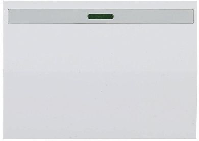 Выключатель СВЕТОЗАР "ЭФФЕКТ" одноклавишный, с эффектом свечения, без вставки и рамки, цвет белый, 1