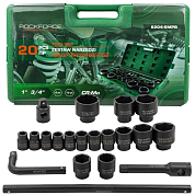 Набор головок ударн. 20пр. 3/4", 1"(RF-6204-5MPB) RockFORCE