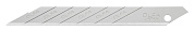 Лезвие для ножа сегментированное 9мм, для графических работ, 10шт., в боксе (OL-SAB-10) OLFA