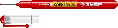 Маркер перм., красный, толщ. письма 0.7-1.0мм, для отверстий "Колибри" (06328-3) ЗУБР