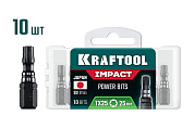 Бита ударные Impact TX 25, 25мм, 10 шт (26195-25-25-S10) KRAFTOOL